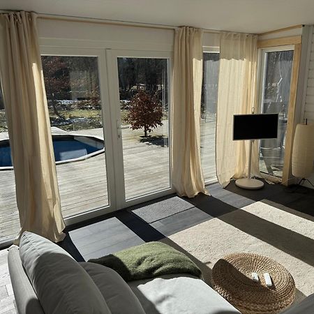 Cabin In The Forest With Spa Bath Västra Torup Exterior foto